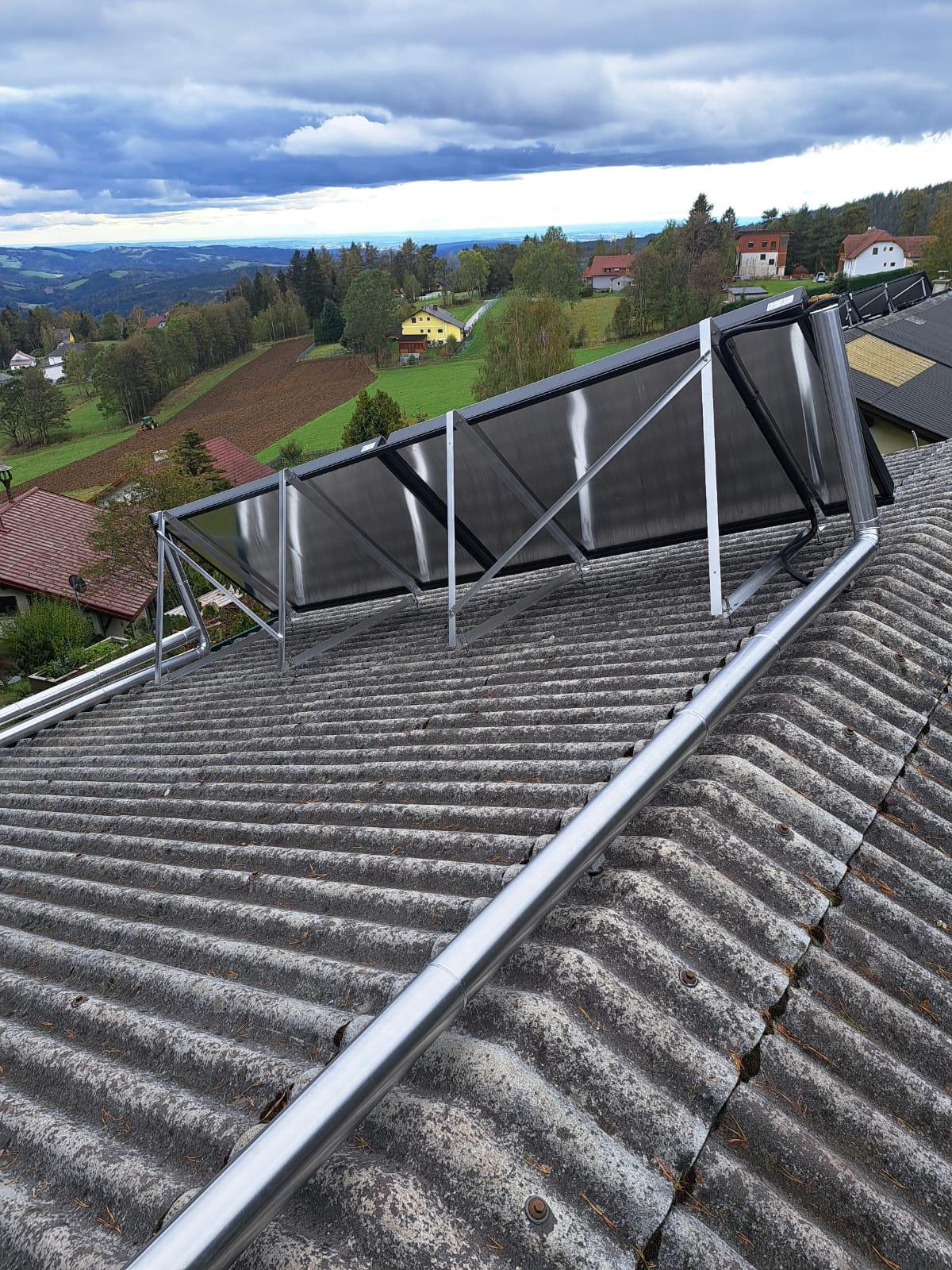 Referenzen Verrohrung am Dach